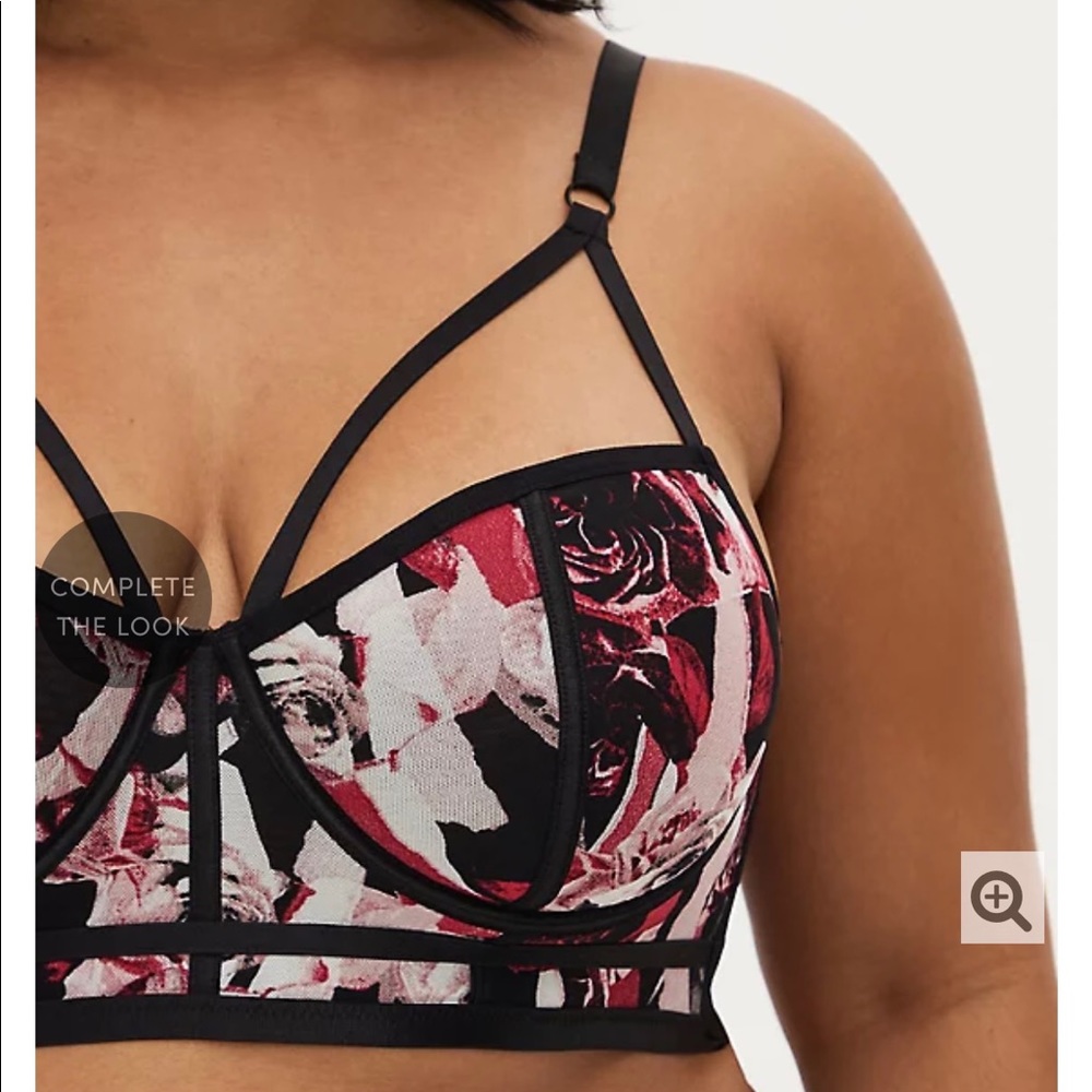 Torrid Torn Rose Bralette 2 XL NWTS